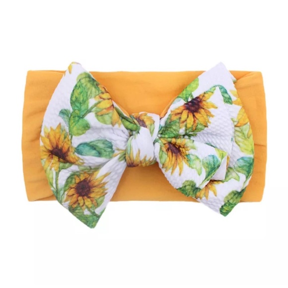 6pcs Baby  floral Print headband bow knot  multi colors - Picture 6 of 13